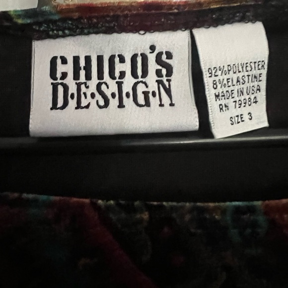 Chico's Multicolor Paisley Sleeveless Top - Picture 2 of 5